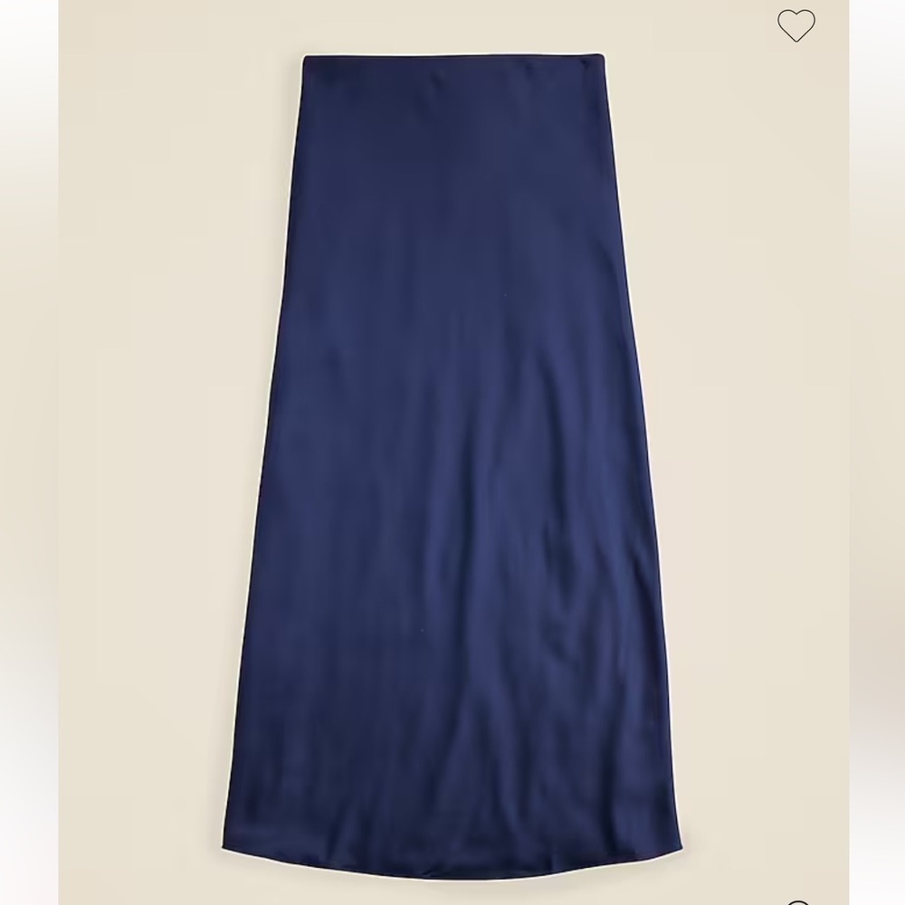 J. Crew Gwyneth Slip Skirt Navy Size S